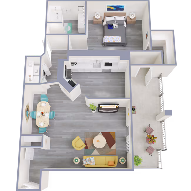 A4 | 1 Bed | 1 Bath | Signature 2518 floor plan
